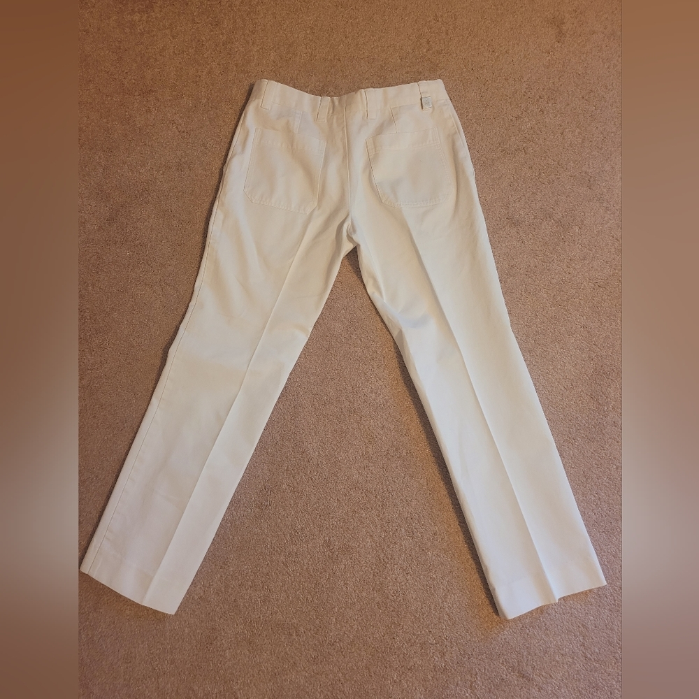 Gucci White Slacks-Slim Fit
